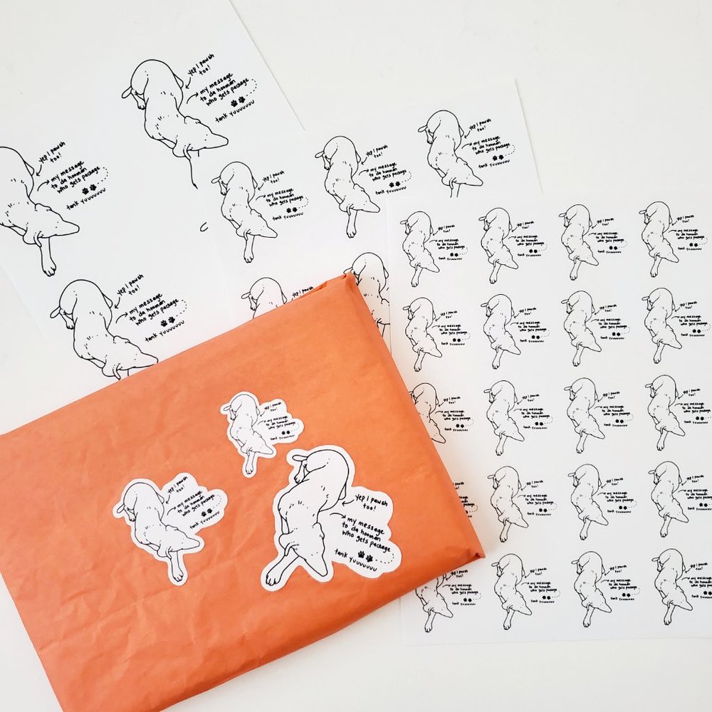 LB051 Posh Dog Puppy Helper Sticker [Price Firm] - Picture 6 of 10